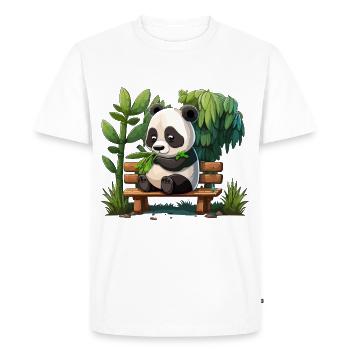 Bamboo Buffet - Men's Premium Organic T-Shirt - white - Front - Nico (187cm)