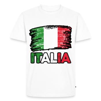 Italie Italien Italien Italie - T-shirt Premium bio Homme - blanc - Devant - Nico (187cm)