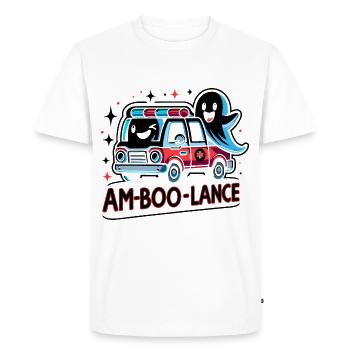 Am-Boo-Lance Ambulance Driver Paramedics EMS Hallo - Men's Premium Organic T-Shirt - white - Front - Nico (187cm)