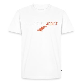 Grand prix Addict - Men's Premium Organic T-Shirt - white - Front - Nico (187cm)