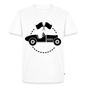 Oldtimer - Auto Nostalgisch Vehicles - Men's Premium Organic T-Shirt - white - Front - Nico (187cm)