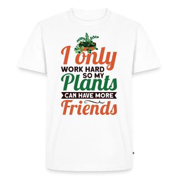 Funny plant saying for you a plant - Men's Premium Organic T-Shirt - white - Front - Nico (187cm)