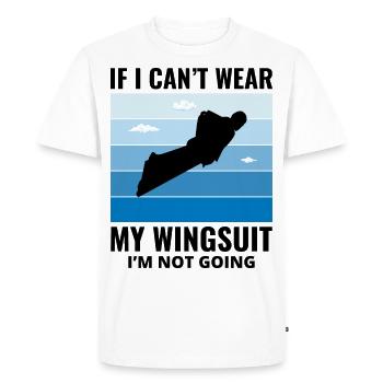 Wingsuit volant Base Jumping Parachutisme Wingsuit - T-shirt Premium bio Homme - blanc - Devant - Nico (187cm)