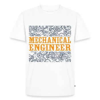 Mechanics Engineer Mechanical Engineering - Men's Premium Organic T-Shirt - white - Front - Nico (187cm)
