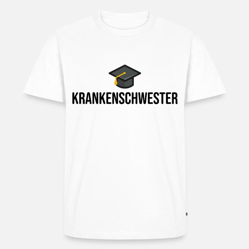 Krankenschwester Ausbildung Geschenkidee - Männer Premium Bio T-Shirt - Weiß