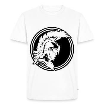 Warrior Sparta Helmet Spartan - Men's Premium Organic T-Shirt - white - Front - Nico (187cm)