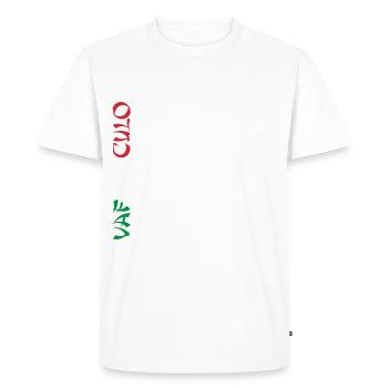 Italie Vaffanculo italien - T-shirt Premium bio Homme - blanc - Devant - Nico (187cm)