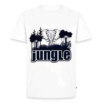 Safari Big Five - T-shirt Premium bio Homme - blanc - Devant - Nico (187cm)