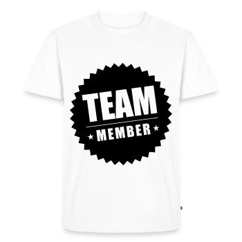 Membres de l’équipe - T-shirt Premium bio Homme - blanc - Devant - Nico (187cm)