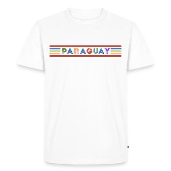 Paraguay - T-shirt Premium bio Homme - blanc - Devant - Nico (187cm)