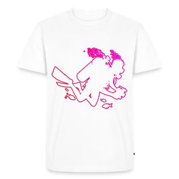 Scuba Diver Hommes Femmes Plongée Diver Diver - T-shirt Premium bio Homme - blanc - Devant - Nico (187cm)