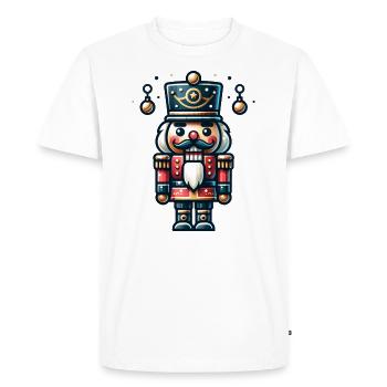 Casse-noix - T-shirt Premium bio Homme - blanc - Devant - Nico (187cm)