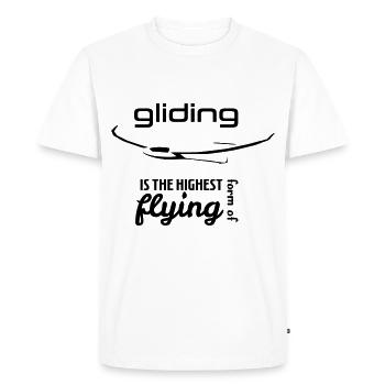 Glider Gliding Glider Glider Pilot Pilot - Men's Premium Organic T-Shirt - white - Front - Nico (187cm)