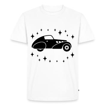 Oldtimer - Auto Nostalgisch Vehicles - Men's Premium Organic T-Shirt - white - Front - Nico (187cm)