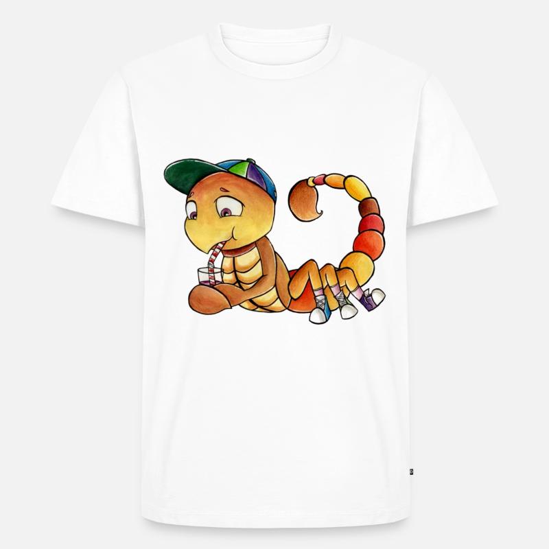 Sternzeichen: Skorpion - Männer Premium Bio T-Shirt - Weiß