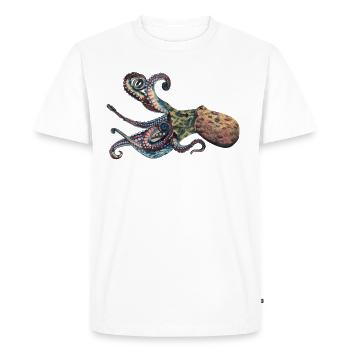 Poulpe poulpe - T-shirt Premium bio Homme - blanc - Devant - Nico (187cm)