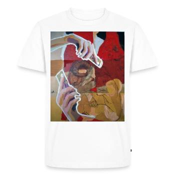 SELFIE, 2018 par massimiliano sbrescia - T-shirt Premium bio Homme - blanc - Devant - Nico (187cm)