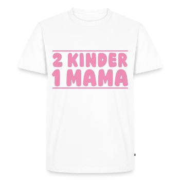 Mom of 2 children - Men's Premium Organic T-Shirt - white - Front - Nico (187cm)
