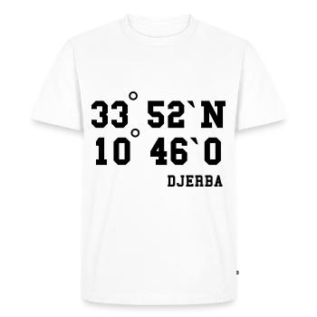 Djerba Vacances Tunisie Idée de voyage - T-shirt Premium bio Homme - blanc - Devant - Nico (187cm)
