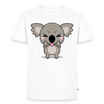 Joyeux koala ours koala - T-shirt Premium bio Homme - blanc - Devant - Nico (187cm)
