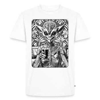 Limogalaxie : Une chemise extraterrestre pour les amateurs de science-fiction. - T-shirt Premium bio Homme - blanc - Devant - Nico (187cm)