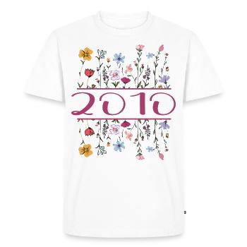 2000 Légendaire depuis 2000 Anniversaire 2000 Femmes - T-shirt Premium bio Homme - blanc - Devant - Nico (187cm)