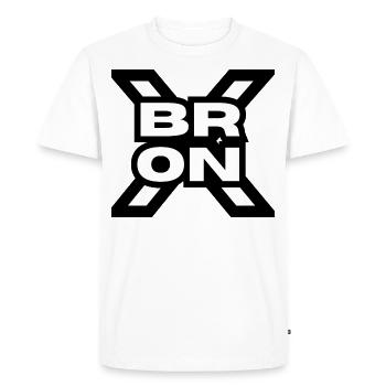 Le BRONX ! - T-shirt Premium bio Homme - blanc - Devant - Nico (187cm)
