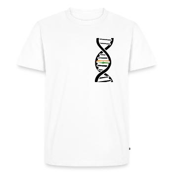 L’Inde dans mes gènes, brin d’ADN - T-shirt Premium bio Homme - blanc - Devant - Nico (187cm)