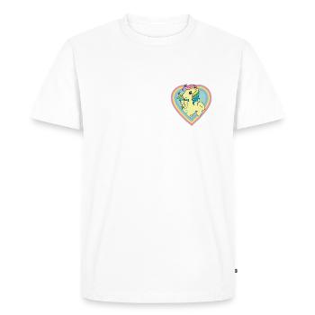 My Little Pony Retro Pony In Rainbow-Heart - Men's Premium Organic T-Shirt - white - Front - Nico (187cm)