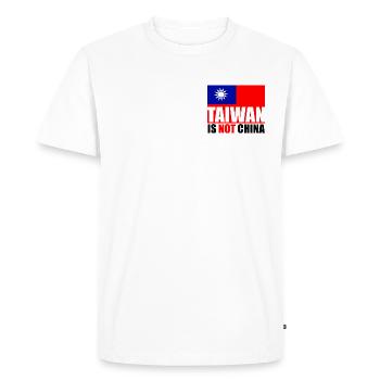 Taïwan n’est pas la Chine ❗❗❗ Taïwan n’est pas la Chine ❗❗❗ - T-shirt Premium bio Homme - blanc - Devant - Nico (187cm)