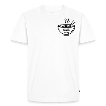 Nouilles ramen - T-shirt Premium bio Homme - blanc - Devant - Nico (187cm)
