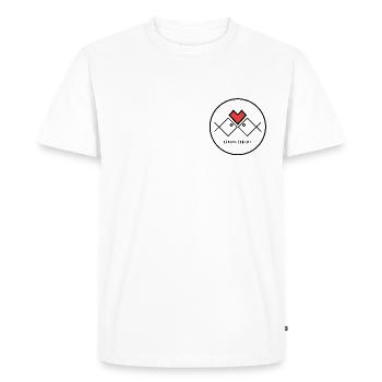 THE LOVED HERRING - Men's Premium Organic T-Shirt - white - Front - Nico (187cm)