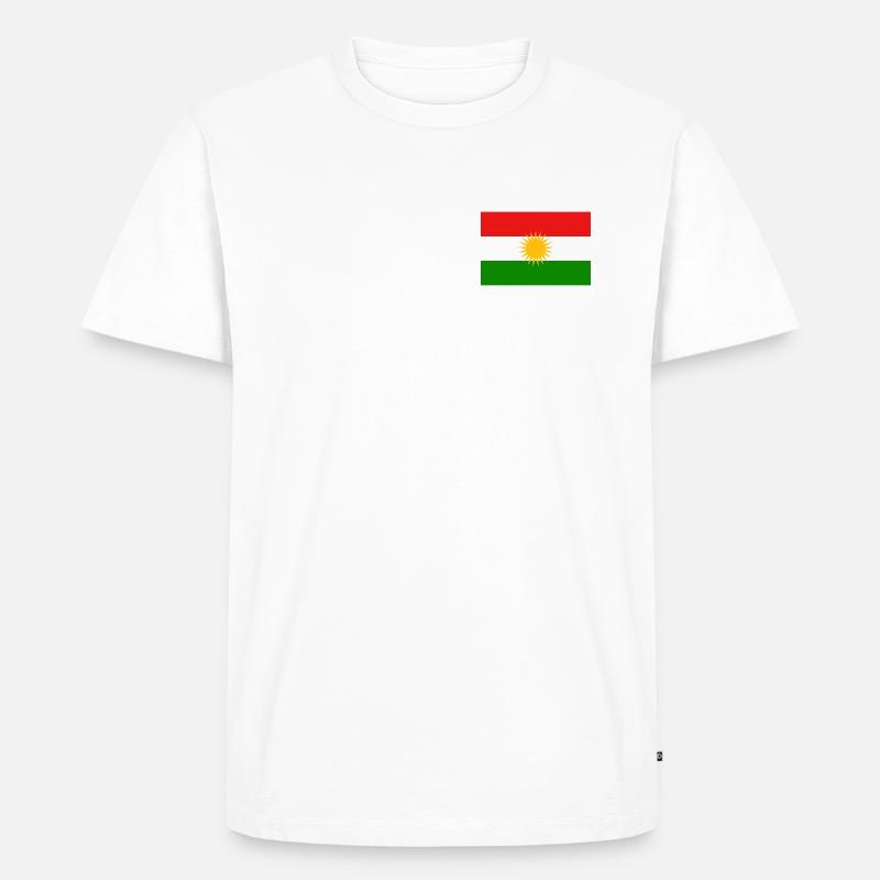 Coffre à drapeau kurde - T-shirt Premium bio Homme - blanc