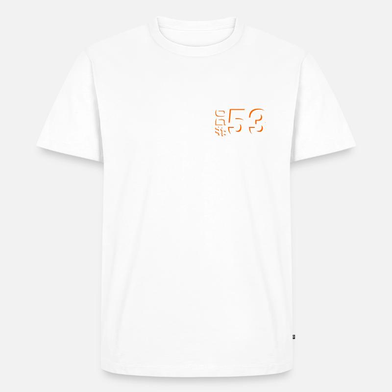 DO53 - Männer Premium Bio T-Shirt - Weiß