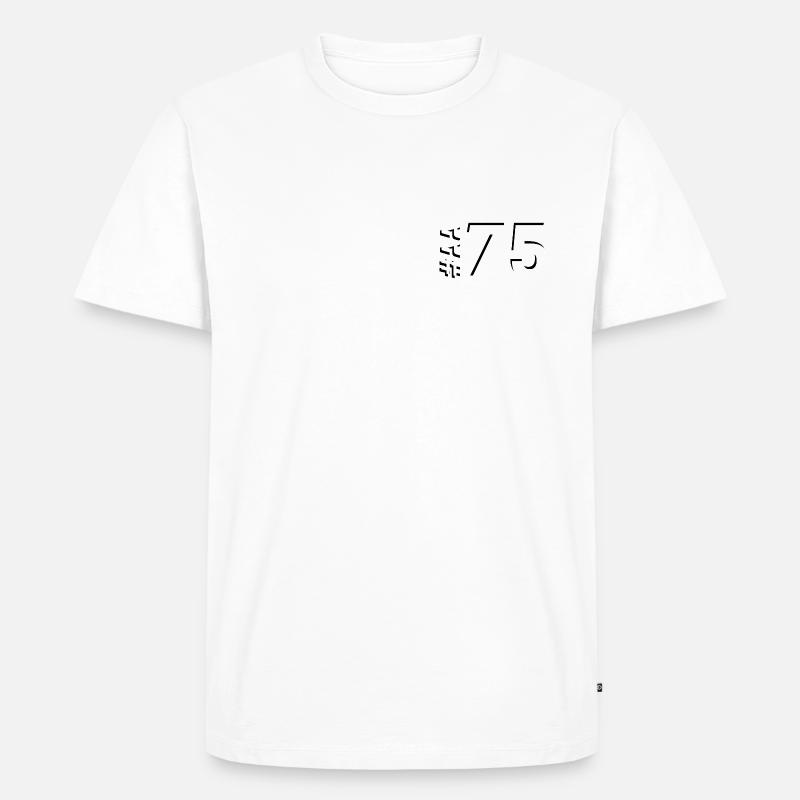 Nr. AA75 - Männer Premium Bio T-Shirt - Weiß