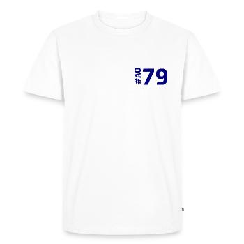 AO79 - T-shirt Premium bio Homme - blanc - Devant - Nico (187cm)