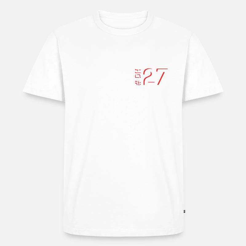 DH27 - Männer Premium Bio T-Shirt - Weiß
