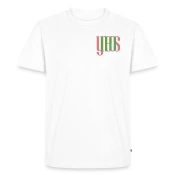Yes&No - Männer Premium Bio T-Shirt - Weiß - Vorne - Nico (187cm)