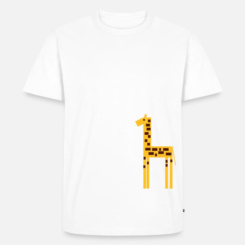 giraffe 2 - Männer Premium Bio T-Shirt - Weiß