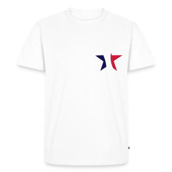 etoile francais - T-shirt Premium bio Homme - blanc - Devant - Nico (187cm)