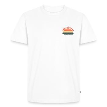 California Dreaming - Männer Premium Bio T-Shirt - Weiß - Vorne - Nico (187cm)