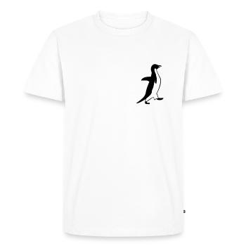 penguin - T-shirt Premium bio Homme - blanc - Devant - Nico (187cm)