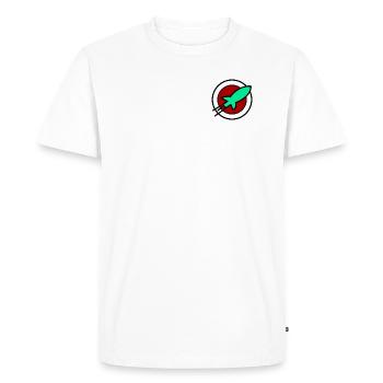 Express-Planet - Männer Premium Bio T-Shirt - Weiß - Vorne - Nico (187cm)
