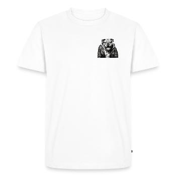 bouledogue britannique Bully - T-shirt Premium bio Homme - blanc - Devant - Nico (187cm)