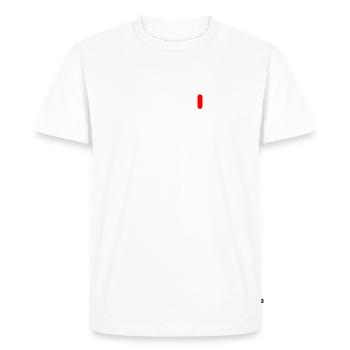 help me battery empty - Men's Premium Organic T-Shirt - white - Front - Nico (187cm)