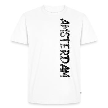 Amsterdam - T-shirt Premium bio Homme - blanc - Devant - Nico (187cm)