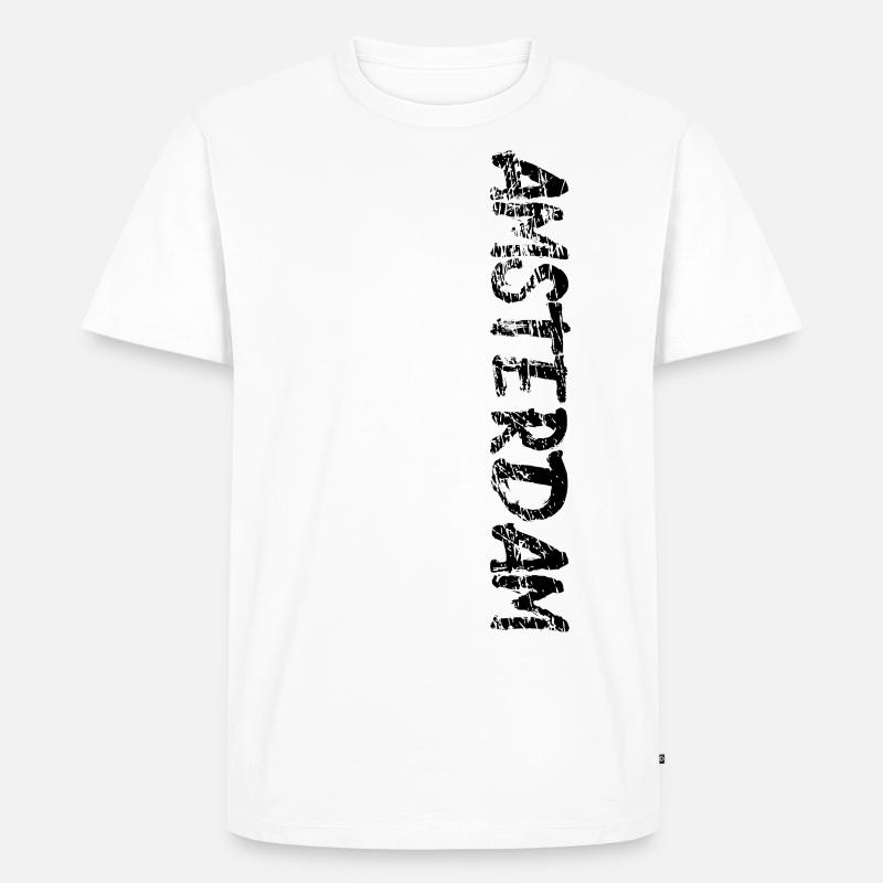 Amsterdam - Männer Premium Bio T-Shirt - Weiß