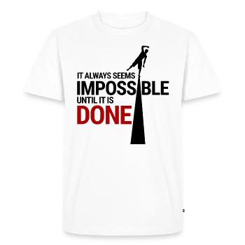 Slackline Shirt & Cadeau - T-shirt Premium bio Homme - blanc - Devant - Nico (187cm)