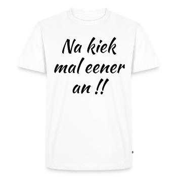 C’est pas un peu comme ça - T-shirt Premium bio Homme - blanc - Devant - Nico (187cm)