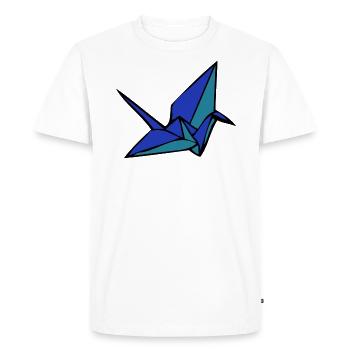 origami - T-shirt Premium bio Homme - blanc - Devant - Nico (187cm)